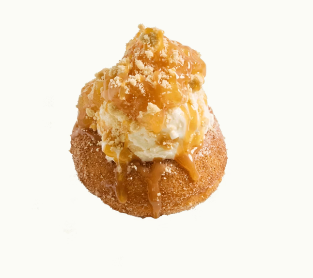 A decadent chocolate donut